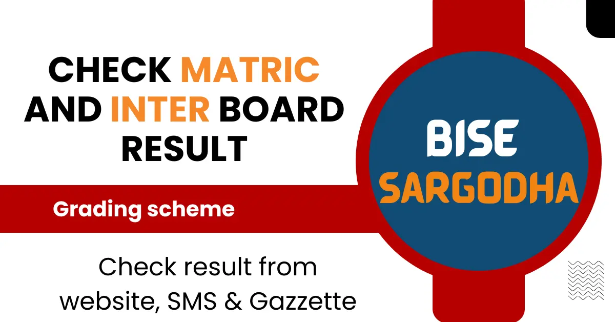 BISE Sargodha matric and Inter results